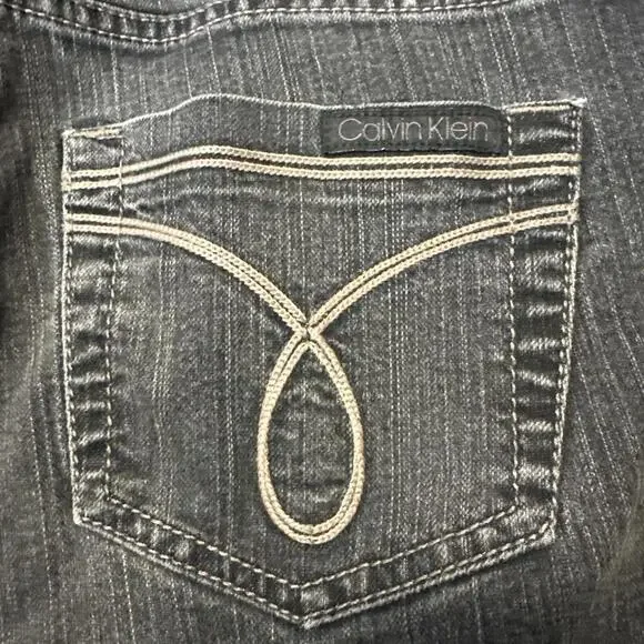 Calvin Klein Womens‎ Jeans Skinny Size 30/10 Dark Denim Pants 33x29 - Picture 5 of 8